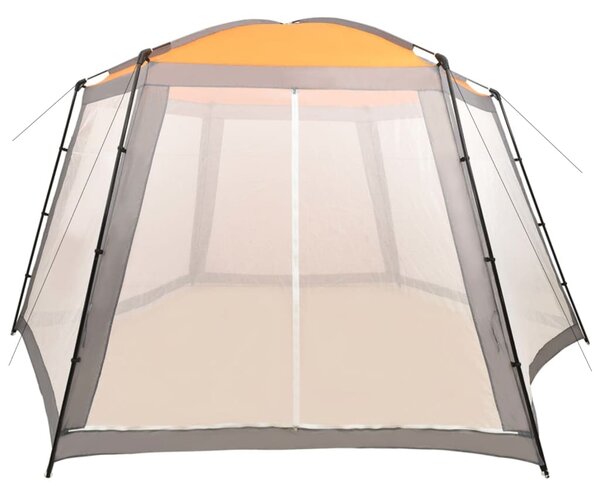 Šator za bazen od tkanine 590 x 520 x 250 cm sivi - Siva / 590 x 520 x 250 cm