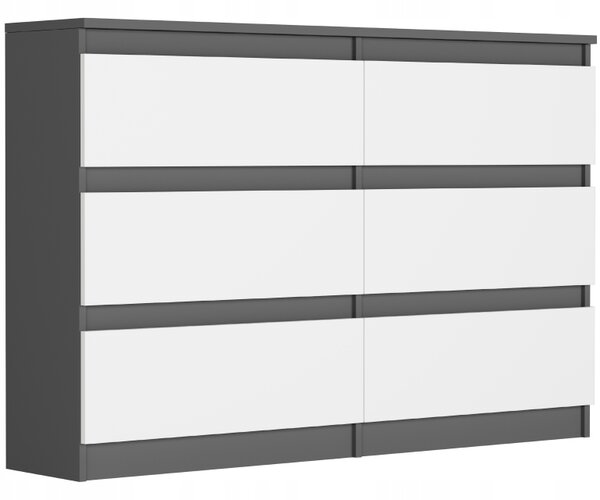 Komoda Rulux (antracit + bijela)