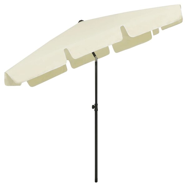 Suncobran za plažu žuta boja pijeska 200 x 125 cm - Žuta / 200 x 125 cm