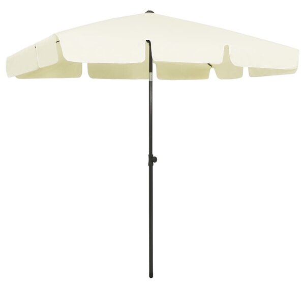 Suncobran za plažu žuta boja pijeska 200 x 125 cm - Žuta / 200 x 125 cm