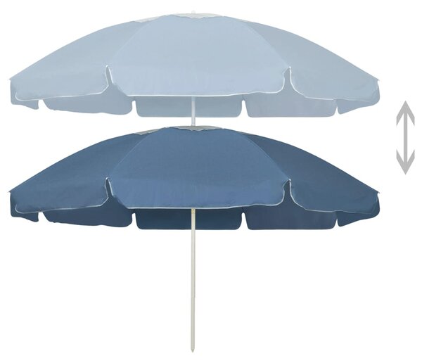 Suncobran za plažu plavi 240 cm - Plava / 240 cm