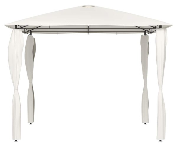 Sjenica s navlakama za stupove 3 x 3 x 2,6 m krem 160 g/m² - Krema / 3 x 3 x 2.6 m