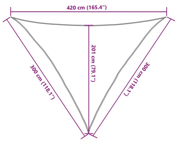 Jedro za zaštitu od sunca 160 g/m² bijelo 3 x 3 x 4,2 m HDPE - Bijela / 3 x 3 x 4.2 m
