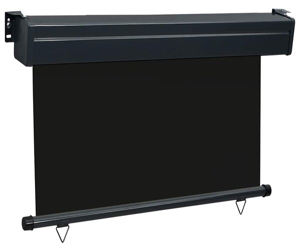 Balkonska bočna tenda 85 x 250 cm crna - Crna / 85 x 250 cm