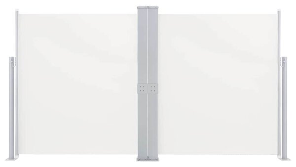 Uvlačiva dvostruka bočna tenda za terasu 170 x 600 cm krem - Krema / 170 x 600 cm