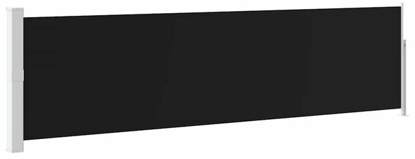 Uvlačiva bočna tenda za terasu 140 x 500 cm crna - Crna / 140 x 500 cm