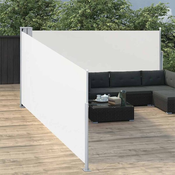Uvlačiva bočna tenda 100 x 1000 cm krem - Krema / 100 x 1000 cm