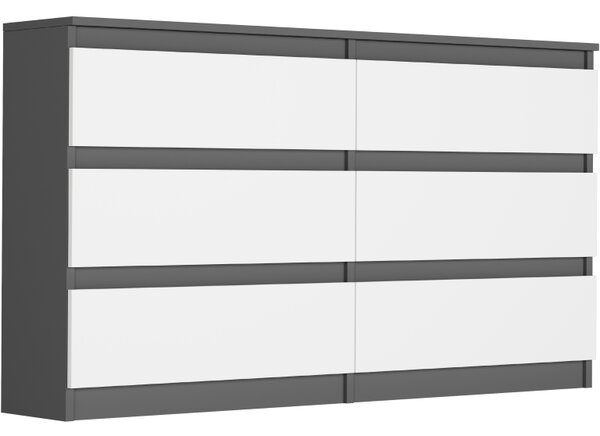 Komoda Rigta (antracit + bijela)