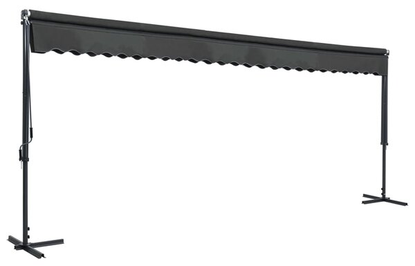 Samostojeća tenda 600 x 300 cm antracit - Antracitno siva / 6 x 3 m