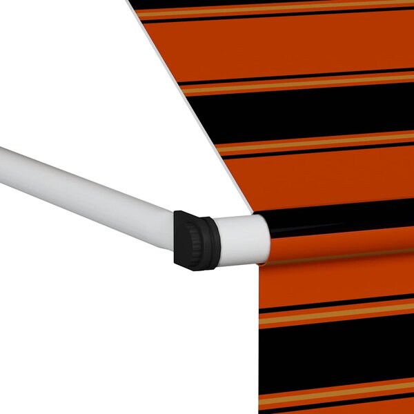 Tenda na ručno uvlačenje 200 cm narančasto-smeđa - Šarena / N/A