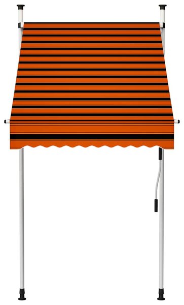 Tenda na ručno uvlačenje 100 cm narančasto-smeđa - Šarena / N/A