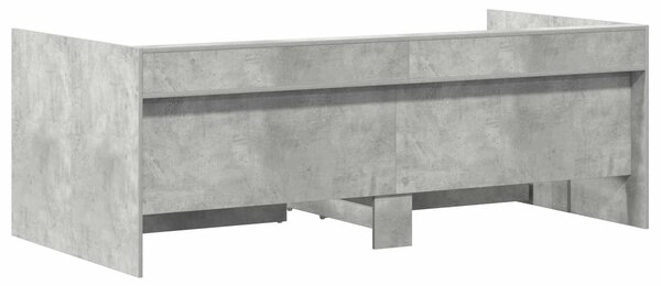Dnevni krevet s ladicama Siva 90 x 200 cm Konstruirano drvo - Siva / 90 x 200 cm