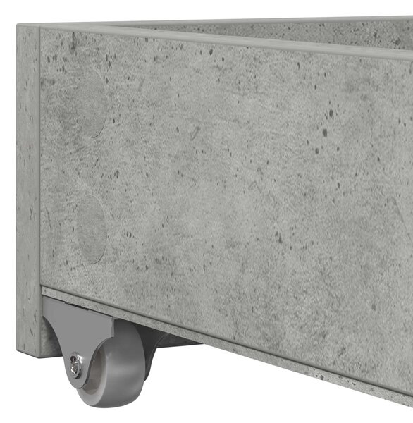 Dnevni krevet s ladicama Siva 90 x 200 cm Konstruirano drvo - Siva / 90 x 200 cm