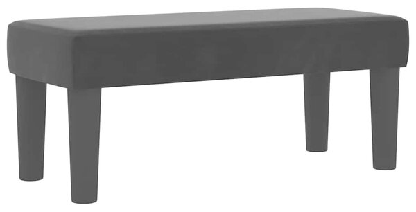 Krevet s opruga kutije s jastukom Crna 200 x 90 cm Baršun - Crna / 200 x 90 cm