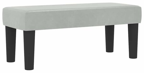 Krevet s opruga kutije Svjetlosiva 200 x 80 cm Baršun - Svjetlosiva / 200 x 80 cm