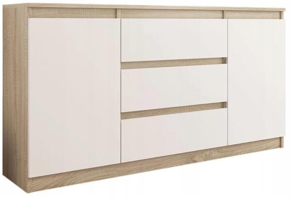 Komoda Rymaxa (hrast sonoma + bijela)