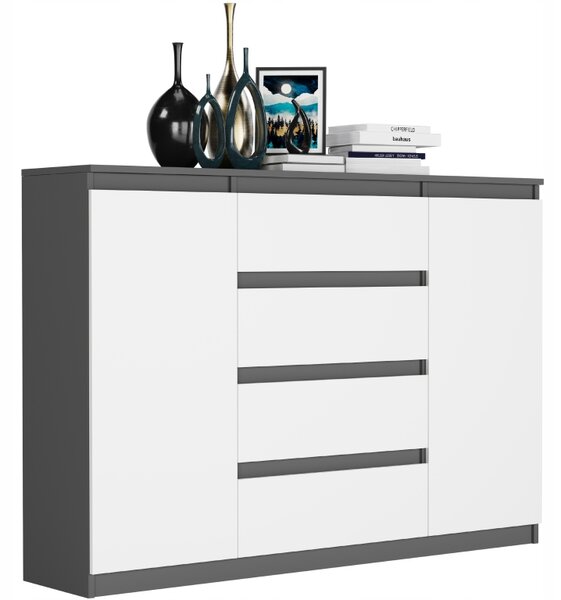 Komoda Riveus (antracit + bijela)
