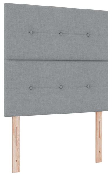 Krevet s opruga kutije Svjetlosiva 200 x 80 cm tkanina - Svjetlosiva / 200 x 80 cm
