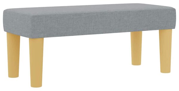 Krevet s opruga kutije Svjetlosiva 200 x 100 cm tkanina - Svjetlosiva / 200 x 100 cm