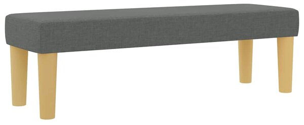 Krevet s opruga kutije Tamno siva 200 x 120 cm tkanina - Siva / 200 x 120 cm