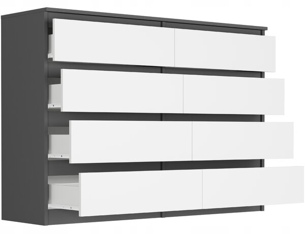 Komoda Ronnua (antracit + bijela)