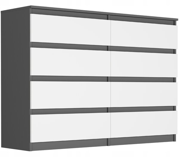 Komoda Ronnua (antracit + bijela)