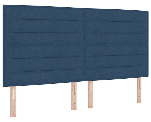 Krevet s opruga kutije s LED trakama Plava 180 x 200 cm tkanina - Plava / 180 x 200 cm