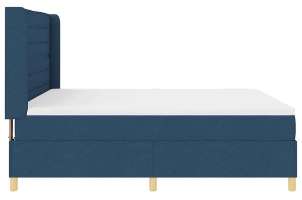 Krevet s opruga kutije s LED trakama Plava 180 x 200 cm tkanina - Plava / 180 x 200 cm