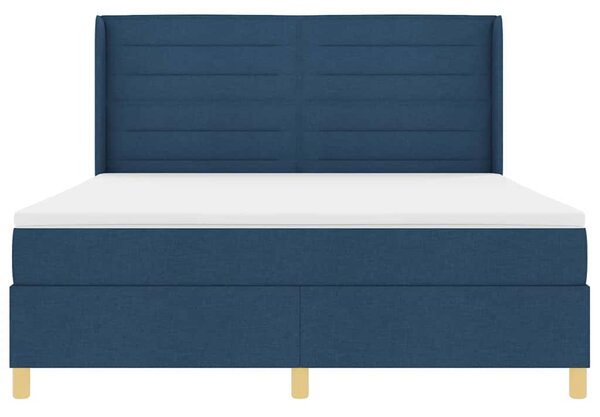 Krevet s opruga kutije s LED trakama Plava 180 x 200 cm tkanina - Plava / 180 x 200 cm