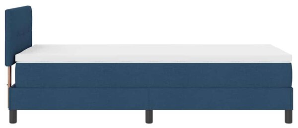 Krevet s opruga kutije s jastukom Plava 80 x 200 cm tkanina - Plava / 80 x 200 cm