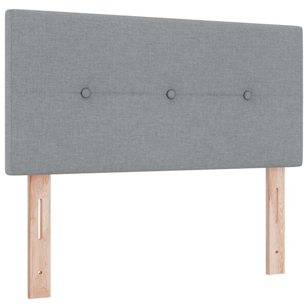 Krevet s opruga kutije Svjetlosiva 100 x 200 cm tkanina - Svjetlosiva / 100 x 200 cm