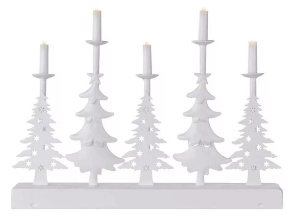 LED Božićni svijećnjak LED/2xAA bijela