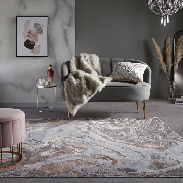 Sivi/bež tepih 80x150 cm Marbled – Flair Rugs