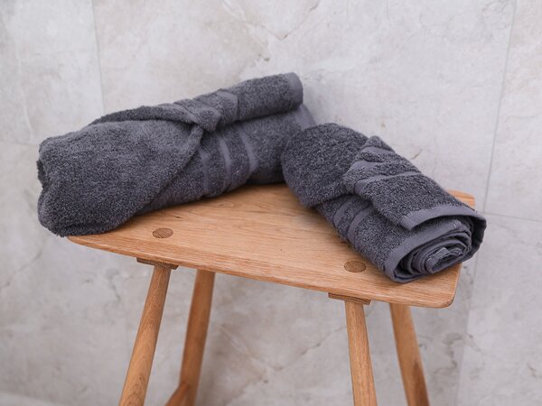 2x ručnik za kupanje COMFORT tamno sivi