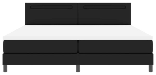 Krevet s opruga kutije Crna 200 x 200 cm Umjetna koža - Crna / 200 x 200 cm