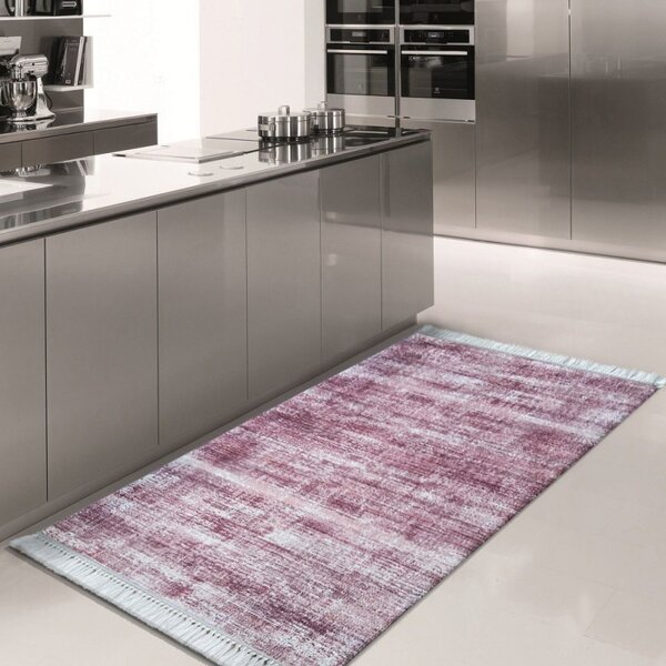 Ljubičasti kuhinjski tepih s resicama Širina: 80 cm | Duljina: 300 cm