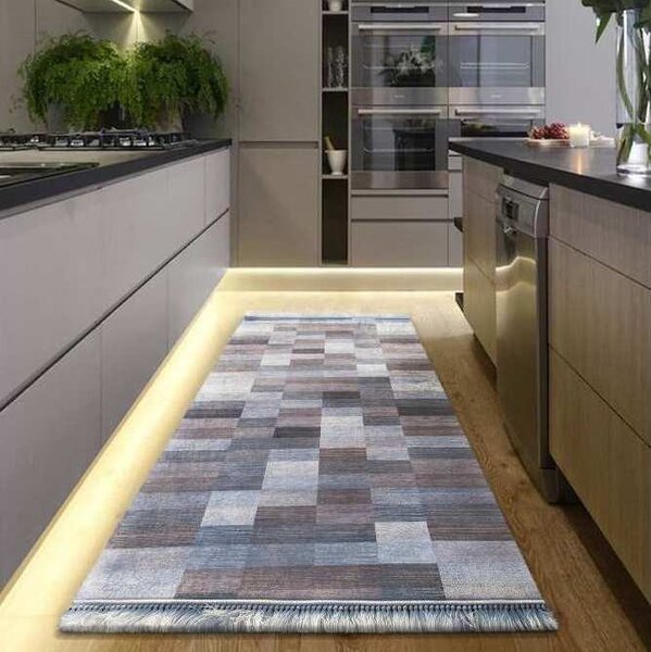 Tepih staza za kuhinju u smeđim nijansama Širina: 160 cm | Duljina: 220 cm