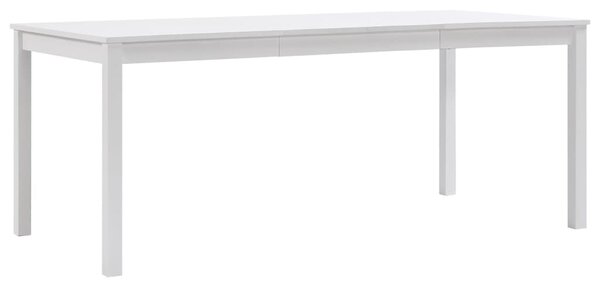 VidaXL Blagavaonski stol bijeli 180 x 90 x 73 cm od borovine