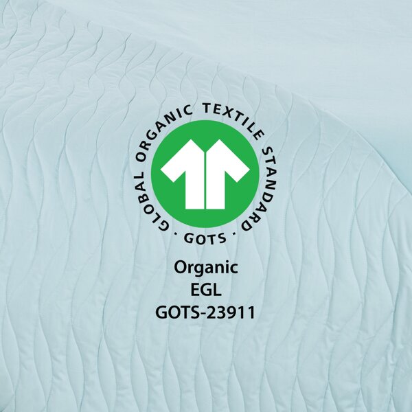 Napenjalna plahta Organic Lia – Plava