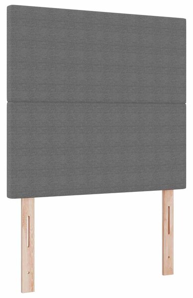Krevet s opruga kutije Svijetlo siva i bijela. 120 x 190 cm - Svjetlosiva / 120 x 190 cm
