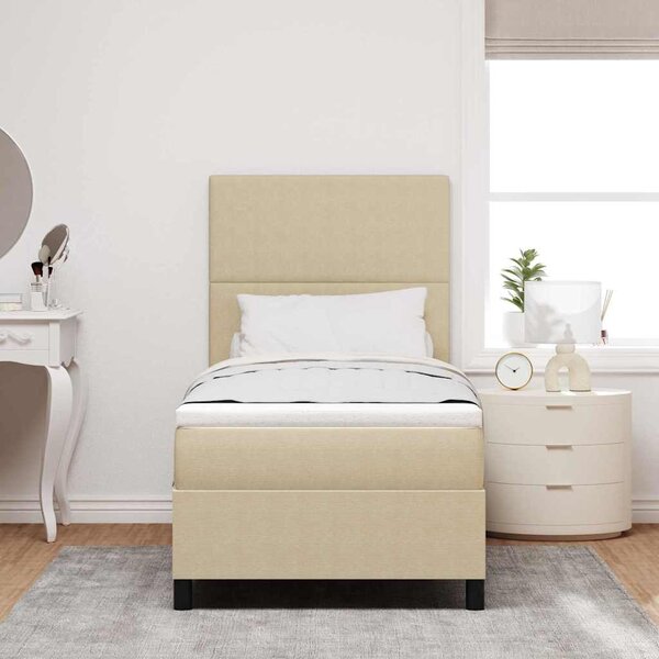 LED Box Spring Krevet Svijetlo siva i bijela. 80 x 200 cm - Siva / 80 x 200 cm
