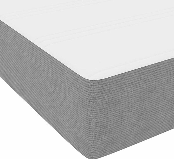 Krevet s opruga kutije Svijetlo siva i bijela. 80 x 200 cm - Siva / 80 x 200 cm