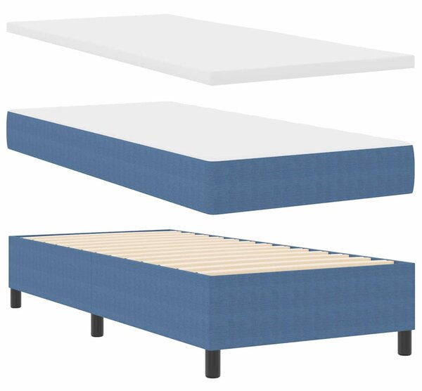 Krevet s opruga kutije Plava i bijela 80 x 200 cm - Plava / 80 x 200 cm