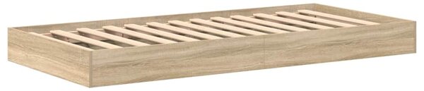 Krevet s policama Sonoma hrast 75 x 190 cm Konstruirano drvo - Smeđa / 75 x 190 cm