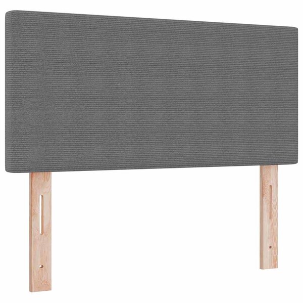 Krevet s opruga kutije Svijetlo siva i bijela. 80 x 200 cm - Siva / 80 x 200 cm