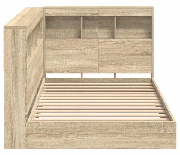 Krevet s policama Sonoma hrast 75 x 190 cm Konstruirano drvo - Smeđa / 75 x 190 cm