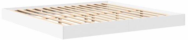 Krevet s policama Bijelo 180 x 200 cm Konstruirano drvo - Bijela / 180 x 200 cm