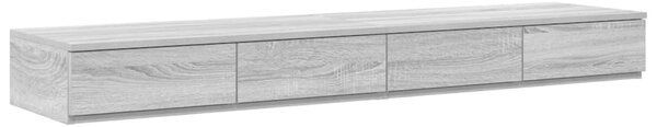 Krevet s ladicama Siva Sonoma 135 cm Konstruirano drvo - Siva / 135 cm