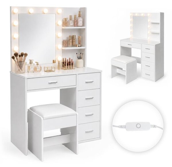 Elegantni LED toaletni stolić s tabureom