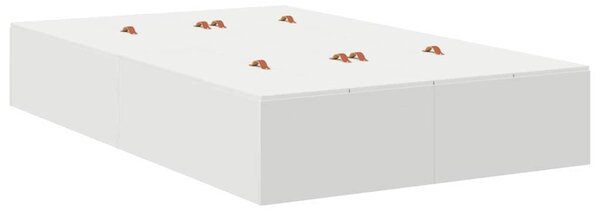 Krevet s ladicama Bijelo 120 x 200 cm Konstruirano drvo - Bijela / 120 x 200 cm